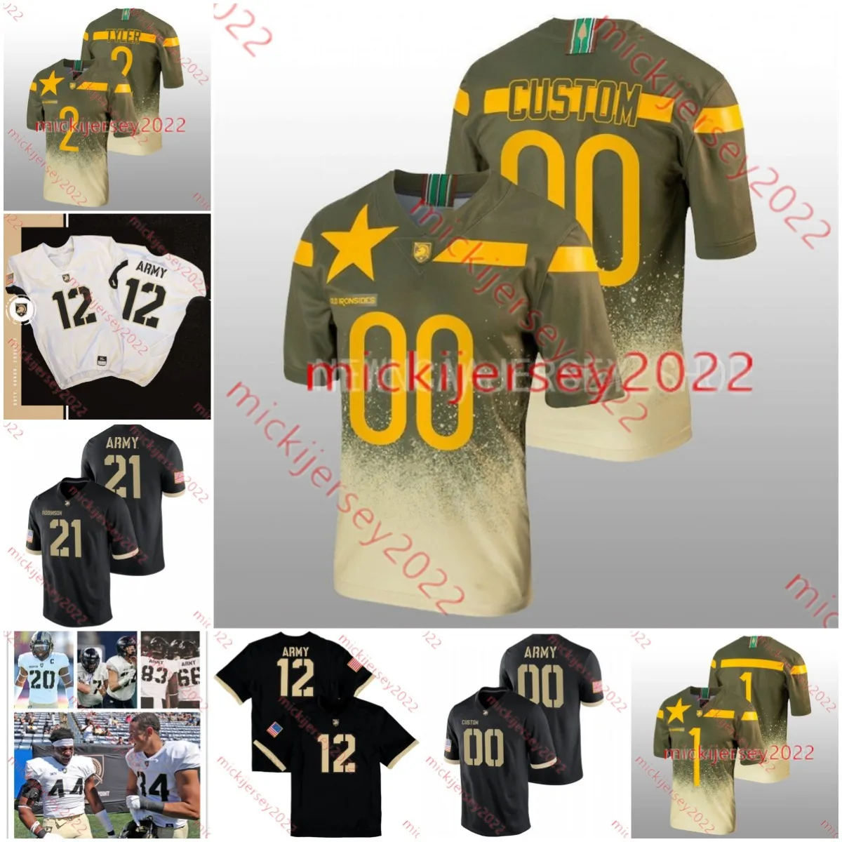 Save Big on Bulk Army Football Jersey Custom Custom Stitched Army Black  Knights Football Jersey 25 Josiah Banks 62 Sam Barczak Charlie Barnett 50 
