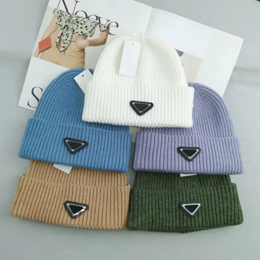 Новые роскошные зимние шляпы Beanie Polo шляпа Мужские шапочки перевернутые треугольные детские шерстяные шапки милые и просты