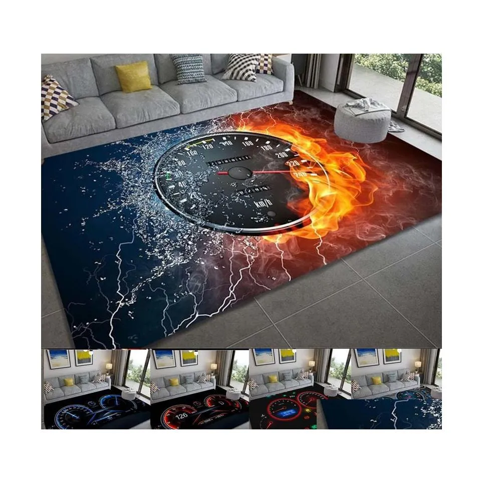 Tapis Voiture Moto Tableau De Bord Tapis Tapis Impression 3D Porte Créative Grand Tapis Tapis De Bain Pour Salon Chambre Entrée Drop Delive Dhyfy