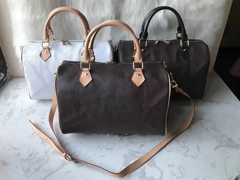 Women messenger Fashion bags Handbag Handbags famous Brown Shoulder Lady Key lock Totes 30cm top