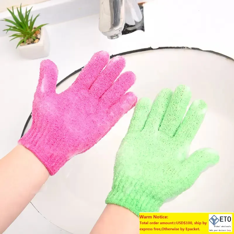 Creative Bath Shower Wash Cloth Shower Scrubber Back Scrub Exfoliating Body Massage Sponge Baths Gloves Moisturizing Spa Skin Cloths