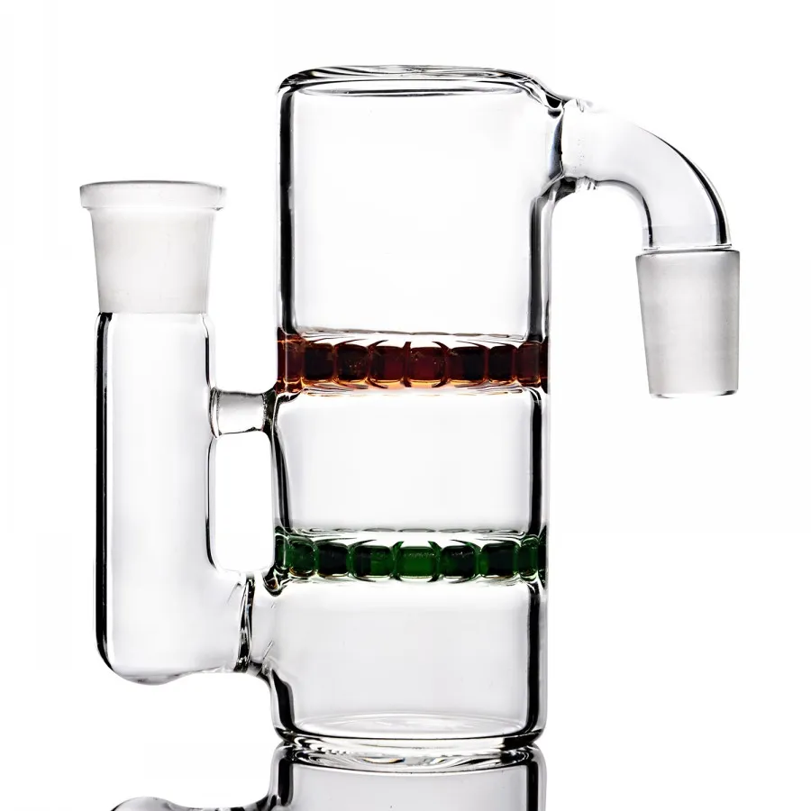 14mm Cam Kül Catcher Hookahs Duman Toplayıcı Aksesuarları 18mm Cam Ashcatcher Bong tarak percolator bongs