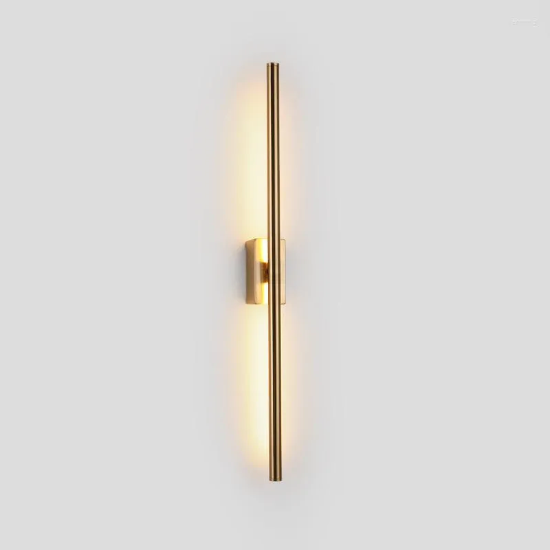 Lampada da parete moderna LED Gold Luxury Line Light Lighting per soggiorno Comodino Camera da letto Ingresso Portico Corridoio Corridoio Decorazione interna