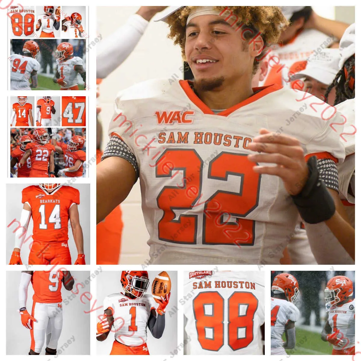 Save Big on Bulk American College Football Wear American College Football  Wear Sam Houston State Bearkats Custom Football Jersey Al'Vonte Woodard 11,  ..., image size:1200x1200