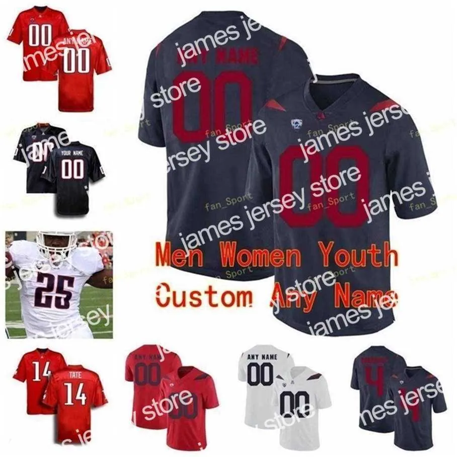 American College Football Wear Thr NCAA College Jerseys Arizona Wildcats 27 Lance Briggs 28 Nick Wilson 33 Nathan Tilford 33 Scooby Wright Custom Football Stitched