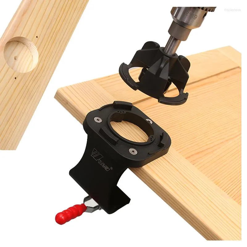 Ensembles d'outils à main professionnels Kit de localisateur de guide de perçage de trou de charnière de 35 mm avec installation de charnière de fixation Jig Porte Cabinet Punch Travail du bois