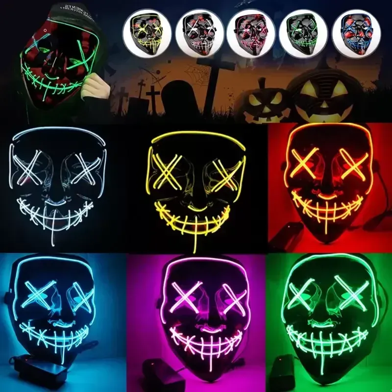 LED Halloween Mask The Purge Election Year Funny Poptrend Halloween