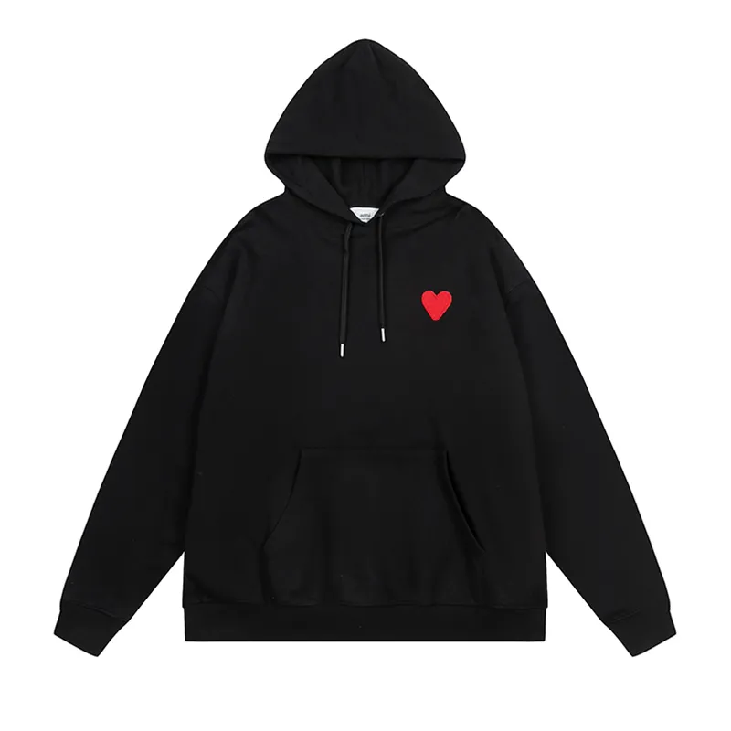 Love letter embroidery hoodie loose casual coat men women same style wool circle cotton about 380g pullover embroidered long sleeve Sweatshirts S-XL