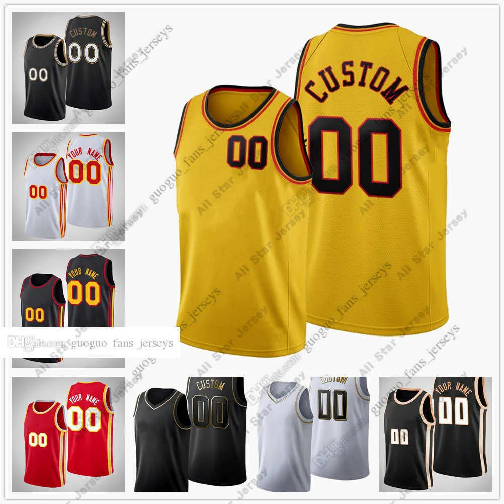 Maglie da basket stampate su misura 75th 2022 New City Maglie da basket Collins Gallinari Bogdanovic Capela Wright Young Hunter Okongwu Williams Reddish