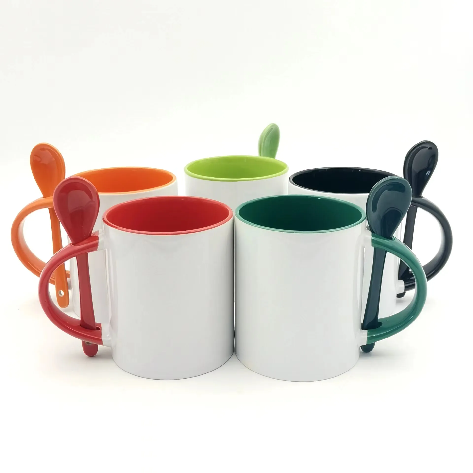 12 oz Sublimation Mug with Spoon (Red) at Best Price in China