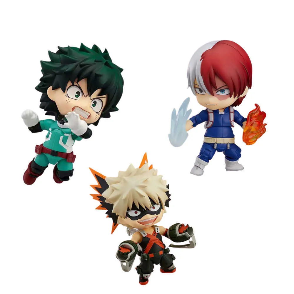 My Hero Academia Action Figure Todoroki Shoto 1112 Midoriya Izuku 686 Bakugou Katsuki 705 Toy Set Anime Figurine Cute Doll Model