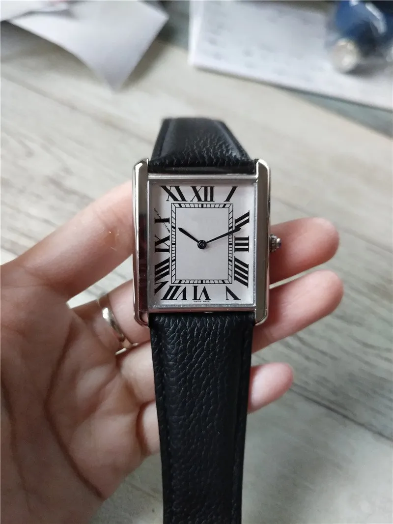 Stylish Stainless Steel Mens Classic Quartz Watch With White Dial 