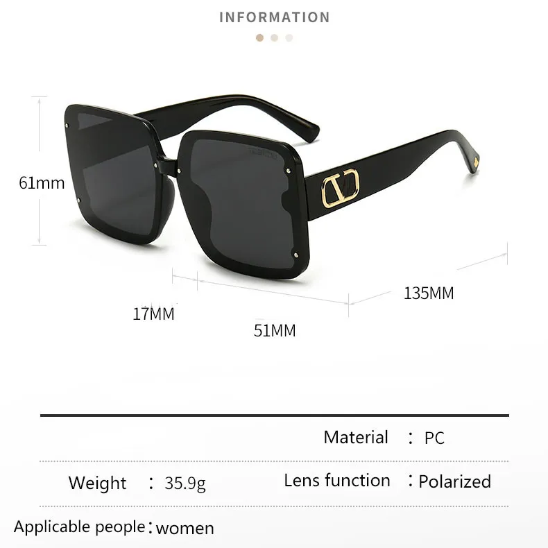 Designers sunglasses luxury Polarized Sunglass personality UV resistant popular men women Goggle For Women eyeglasses frame Vintage Metal Sun Glasses with box