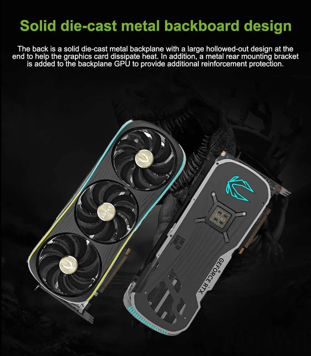 ZOTAC RTX 4090グラフィックカード 24GB GDDR6X、384ビット