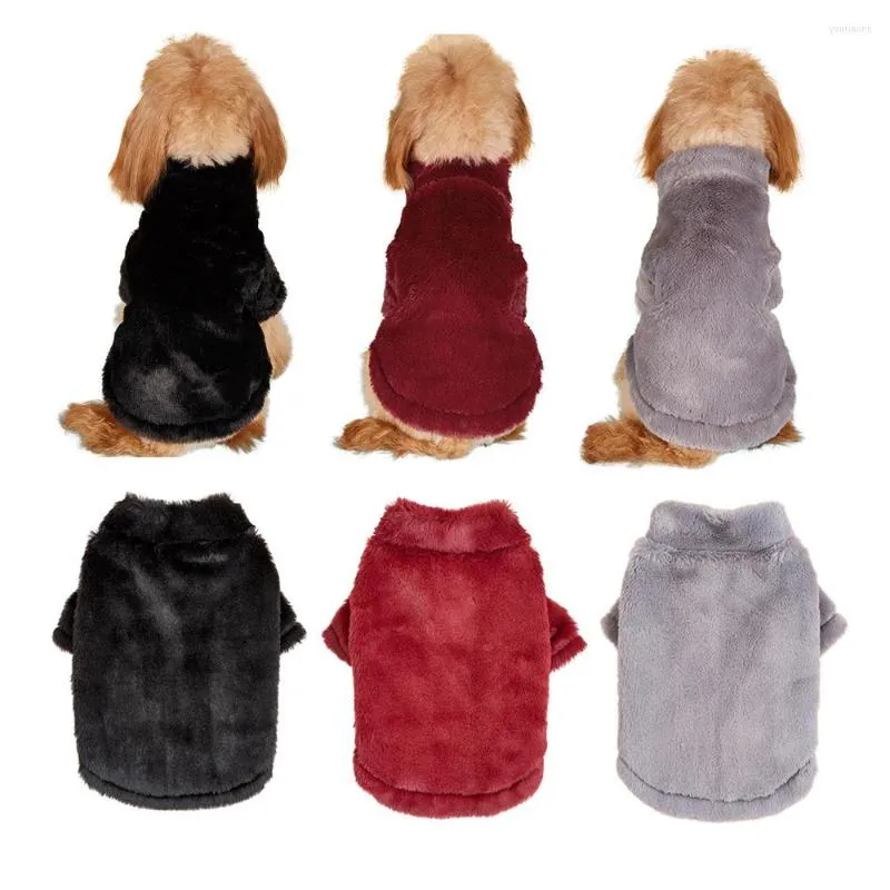 Ropa para perros con cremallera suéter de lana cálido sudadera abrigo chaqueta invierno cachorro gato para perros pequeños medianos Chihuahua Yorkie caniche