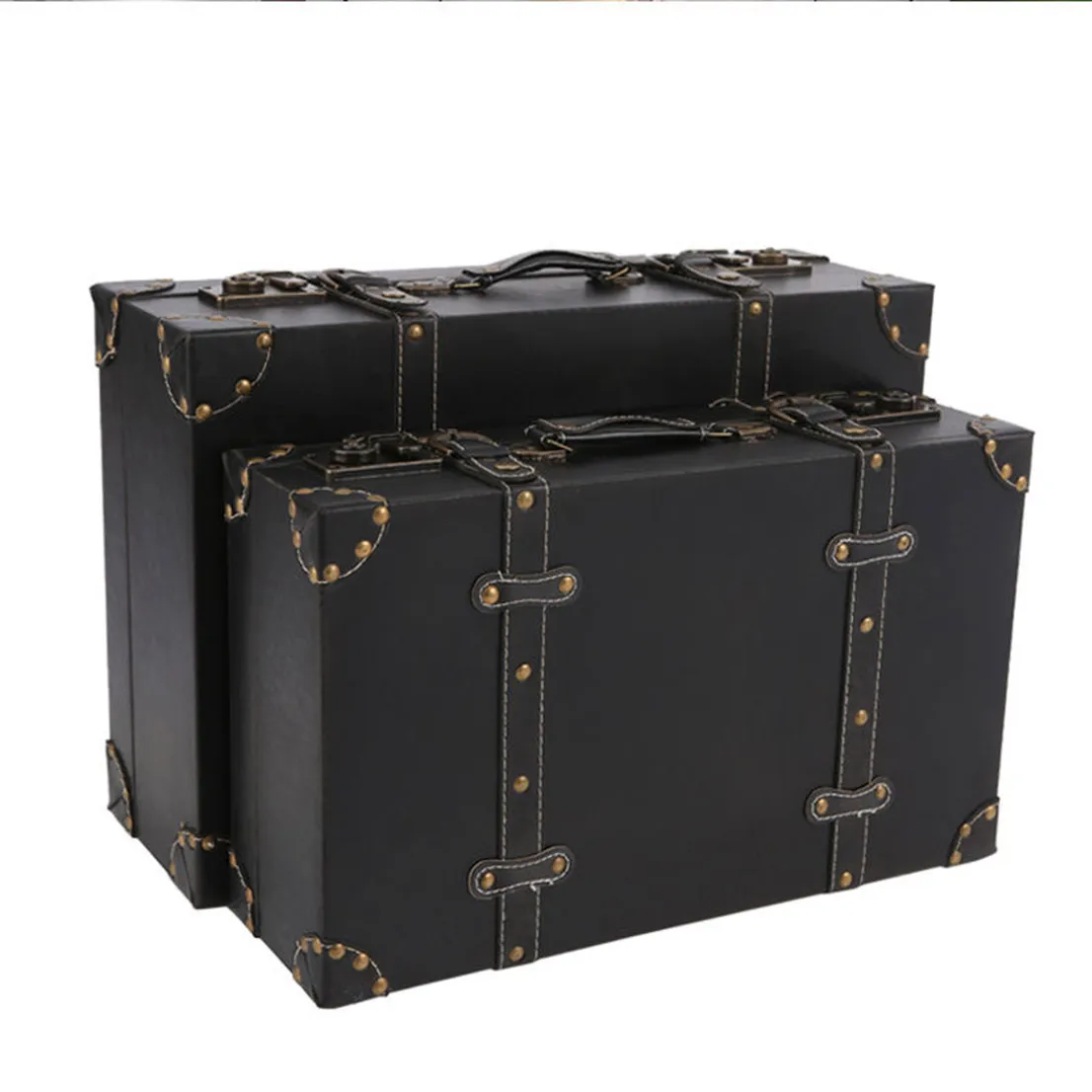 Autres Sacs personnalisables lettre valise designers Bagage cuir multifonctionnel waterp transparent Rivet box portable custom portable Motif floral unisexe