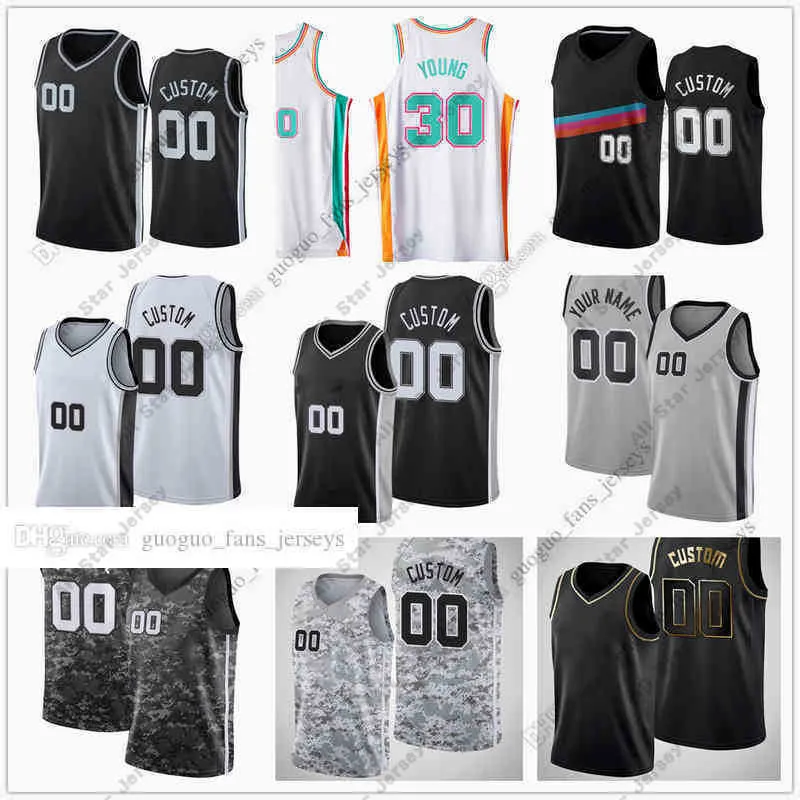 Basketball Jerseys Basketball Jerseys Custom Printed 75th 2022 New City Basketball Jerseys White 4 Derrick 5 Dejounte 17 Doug Murray McDermott 30 Thaddeus