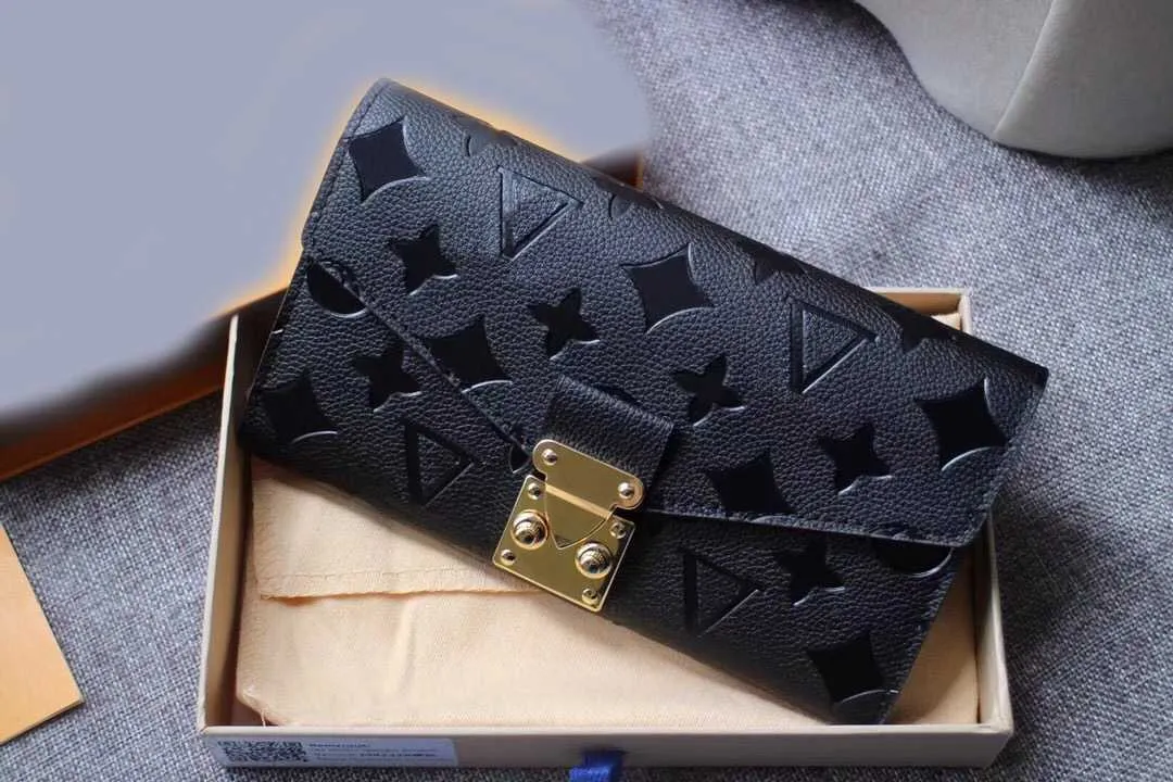 2023 Fashion flowers designer zipper wallets luxurys Men Women leather bags High Quality Classic Letters coin Purse Original Box Plaid 03 top