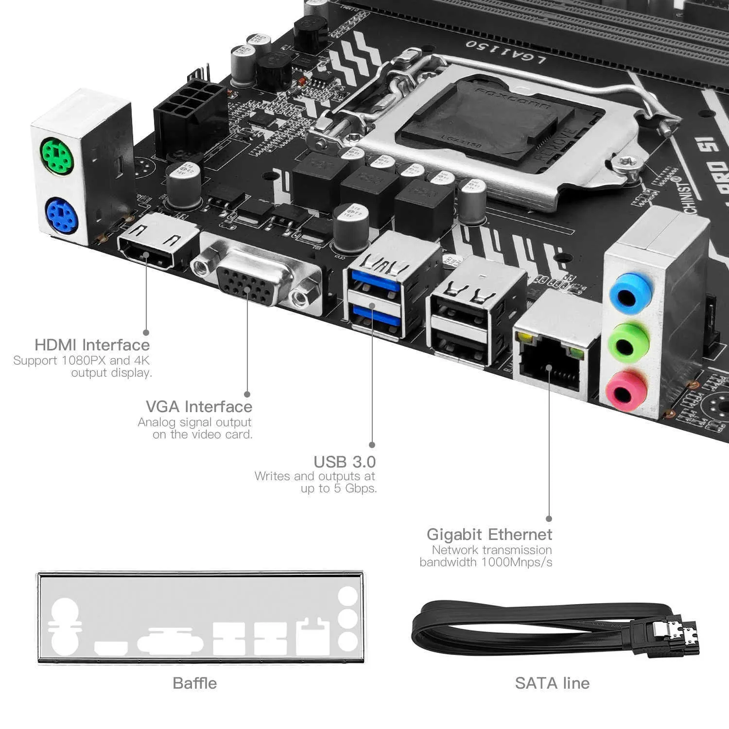 Carte mère MSI H81M-E33 V2 Intel H81 LGA 1150 2xDDR3 SDRAM 16 Go Micro