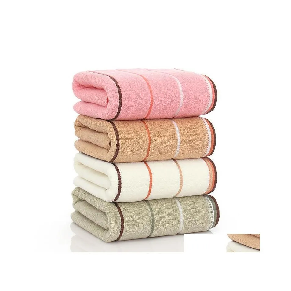 Towel Test Sale Home Supplies Superfine Fiber Bath Water Uptake Quick Drying 34X74 Cm Household Towels Custom Logo Factory Drop Deli Dhy2R