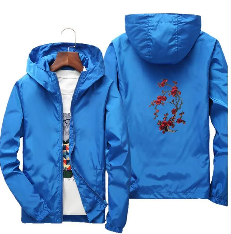 Men's Jackets Men Summer HOODY Rashguard Anorak Jacket Windbreaker Hip Hop College Student Wind Breaker Jaqueta Masculina