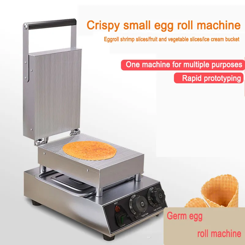 Ägg Roll Machine Handgjorda Germ Waffle Cone Maker Glasse Crispy Chicken