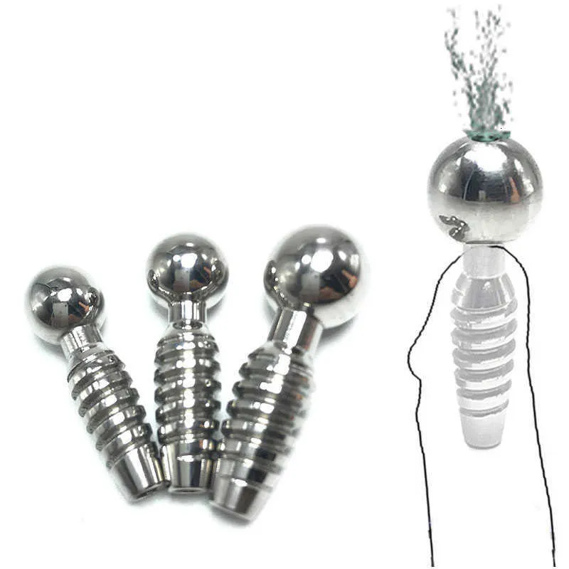 Sex Toy Castità Pene maschile Spina uretrale Uretra Catetere s Stimolatore di eiaculazione ritardata in metallo SM Cintura erotica per uomo Negozio