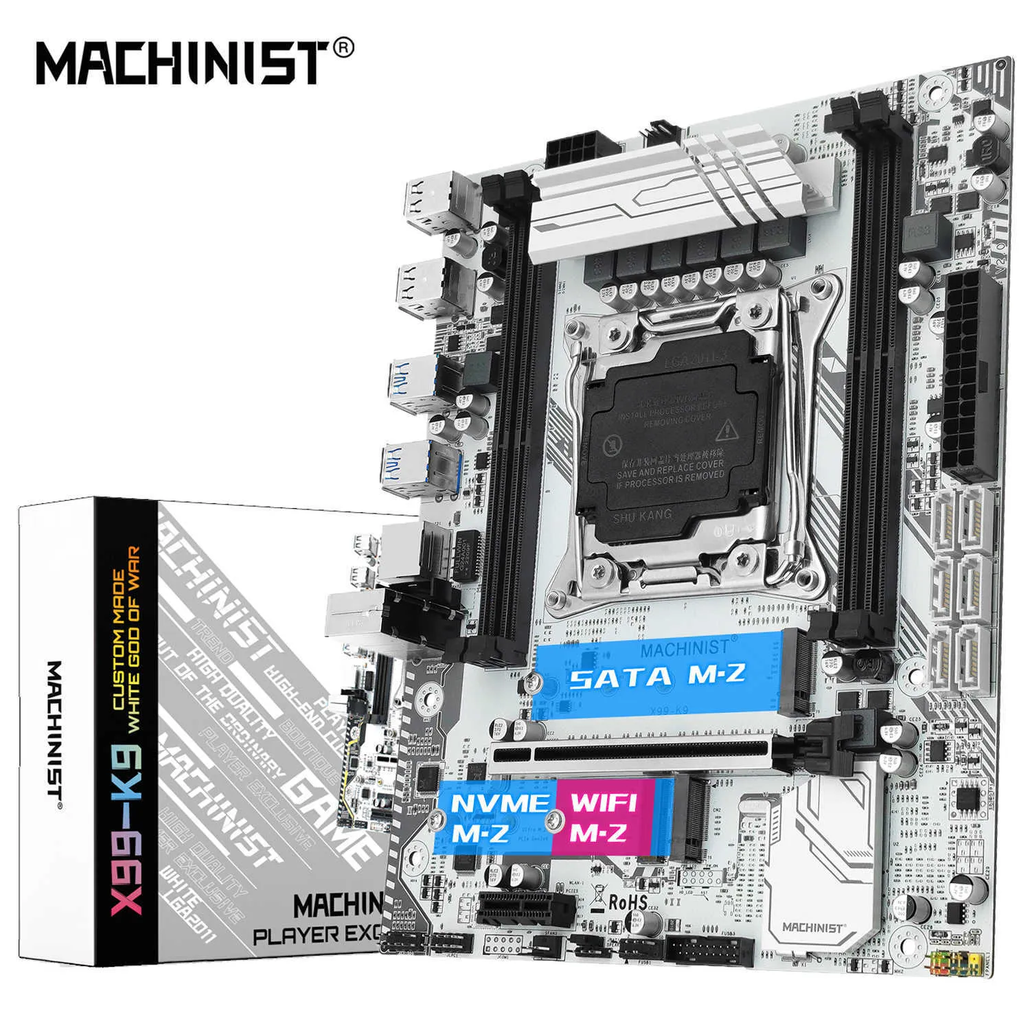 MACHINIST X99 K9 X99 Motherboard LGA 2011 Four Channels X99 Chip