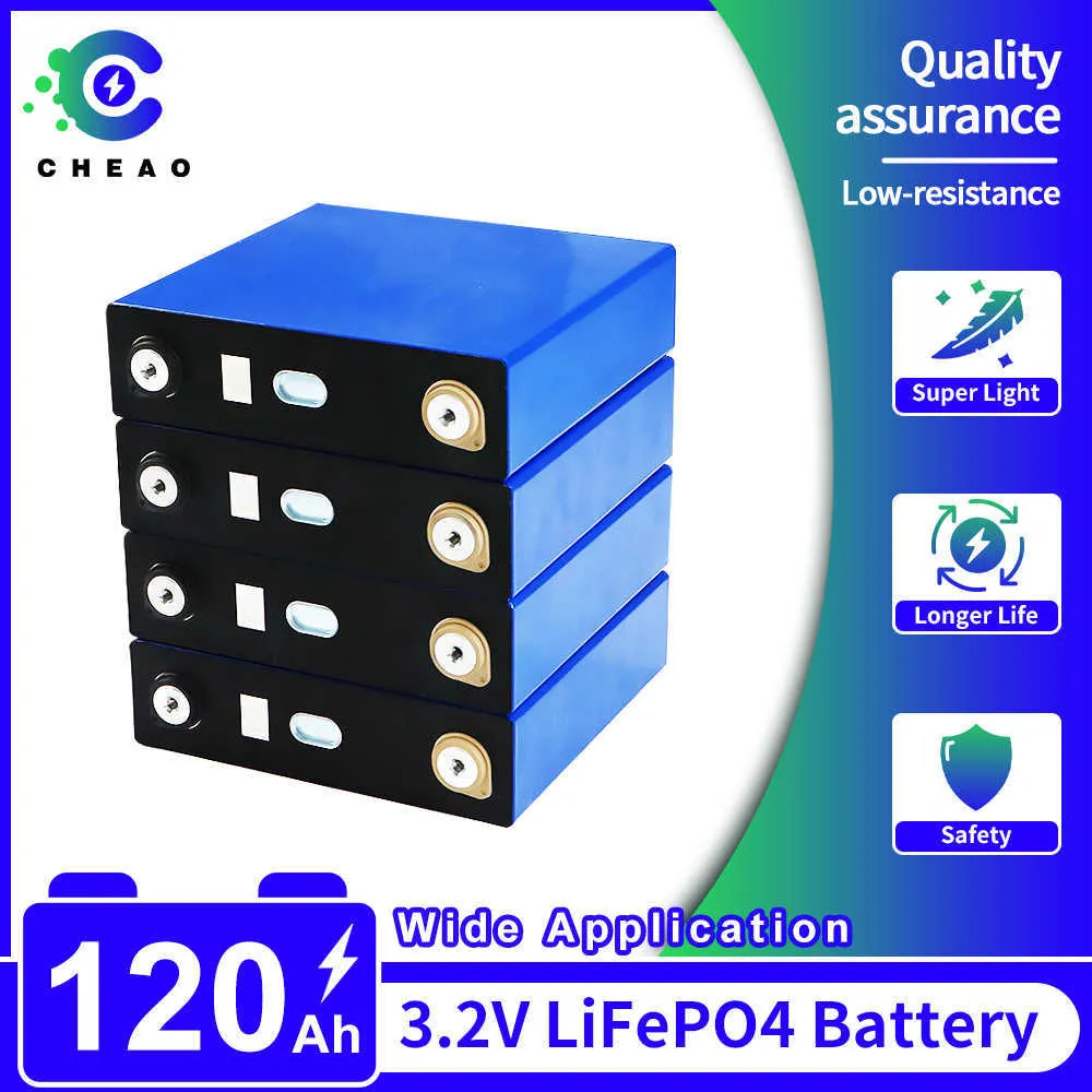 Bateria 3,2 V LifePo4 120AH 4/8/16/32PCS do ładowania litowego żelaza komórka fosforanowego 12V 24 V 36V 48V dla baterii jachtowej wózka golfowego RV