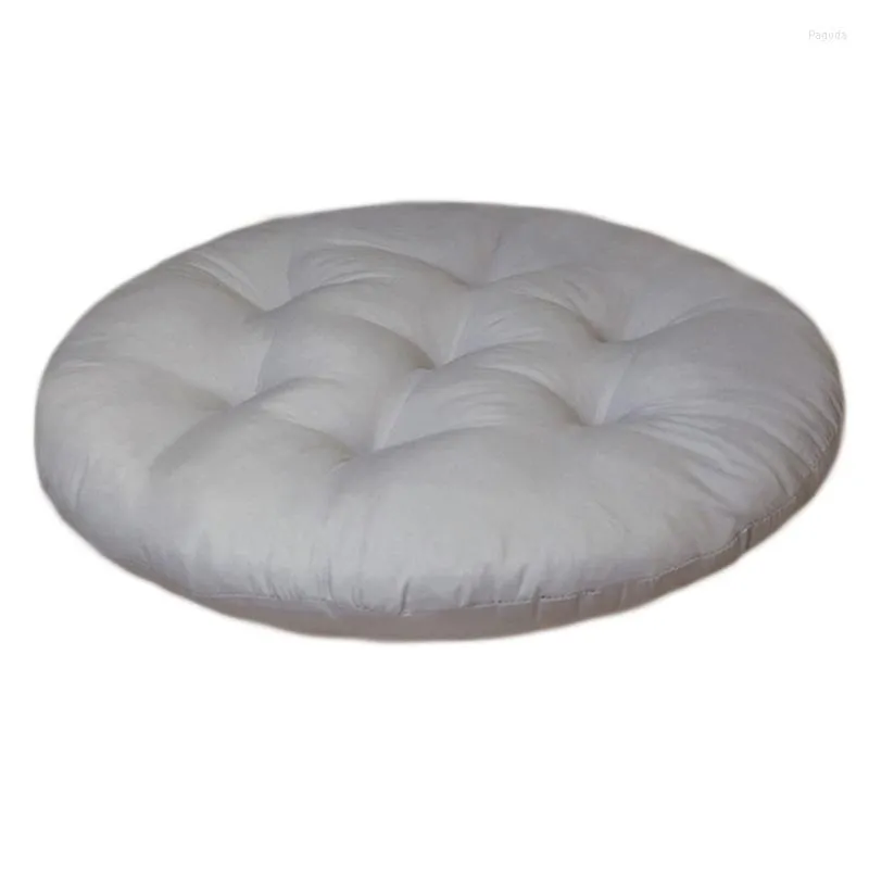 Travesseiro redondo para assento decorativo de cor sólida cadeira grossa almofada tatami pillo