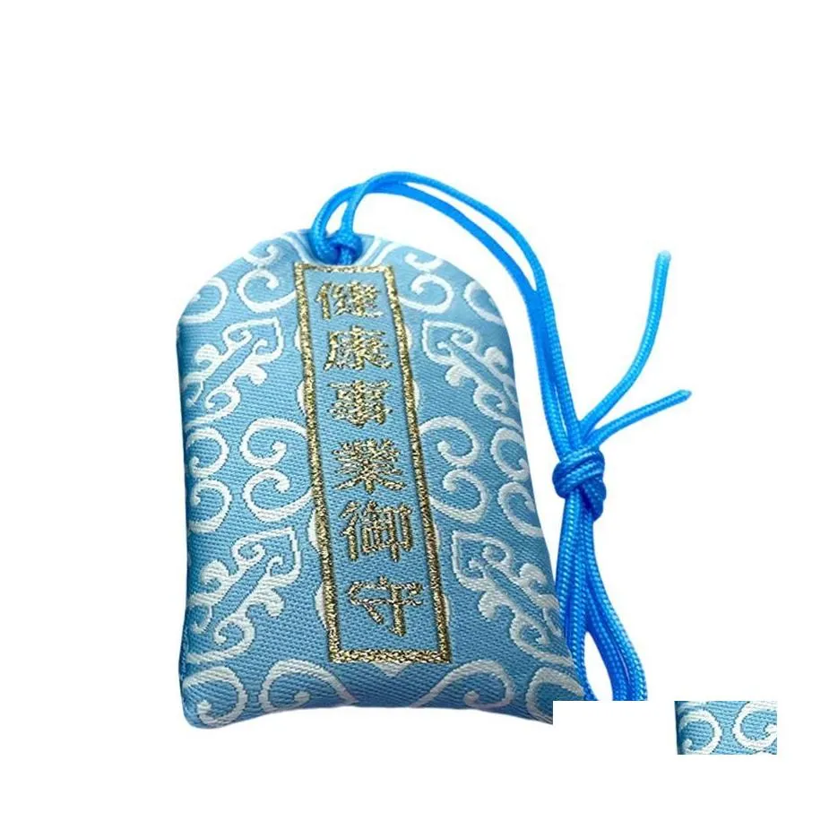 Envoltura de regalo 1Pc estilo japonés Amet Omamori Charm para la salud y la buena carrera Bolsa colgante Drop Delivery Home Garden Fiesta festiva Suppl Dhmop