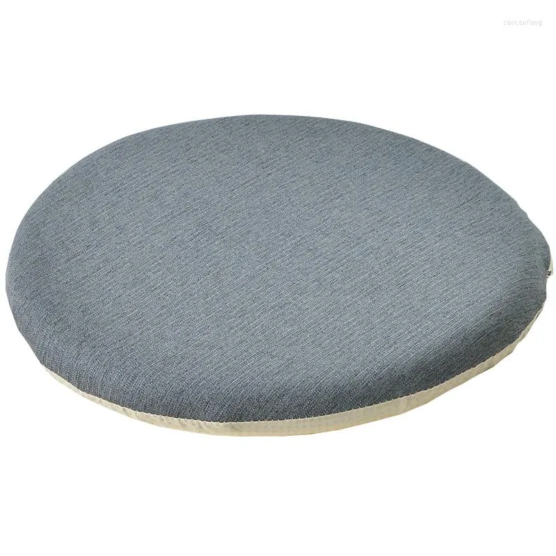 Almohada Color caramelo piso redondo Simple suave BuPads Tatami colchón lavable sofá cama alfombrillas para ventana decoración del hogar