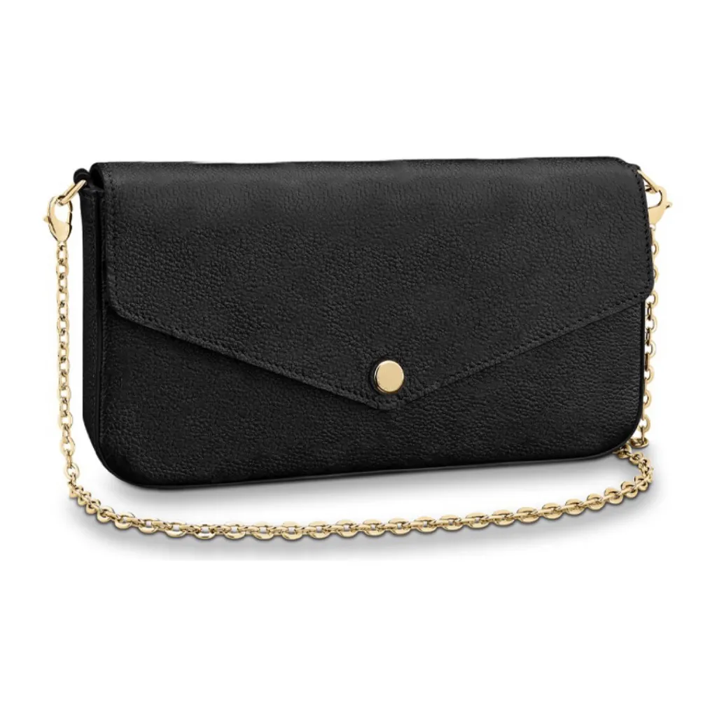 Felicie Pochette Empreinte Deri Mini Presbiyopik Akşam Çanta Messenger Çanta Kart Tutucu Toptan bayan omuz çantası Crossbody Çanta