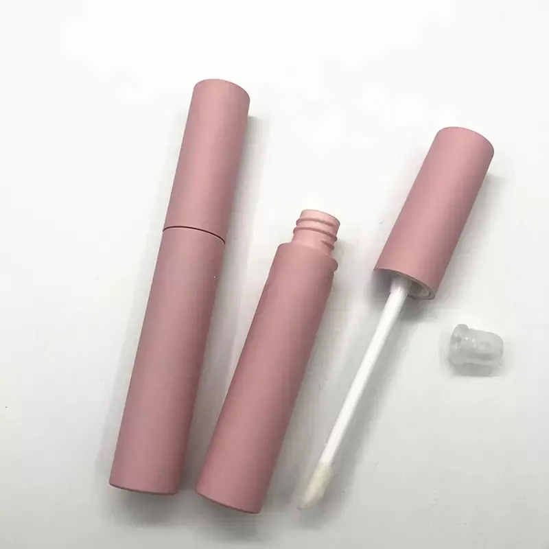 10 ML Empty Lip Gloss Tubes Pink Plastic Cosmetic Container Refillable DIY Mascara Eyeliner Eyelash Liquid Tube