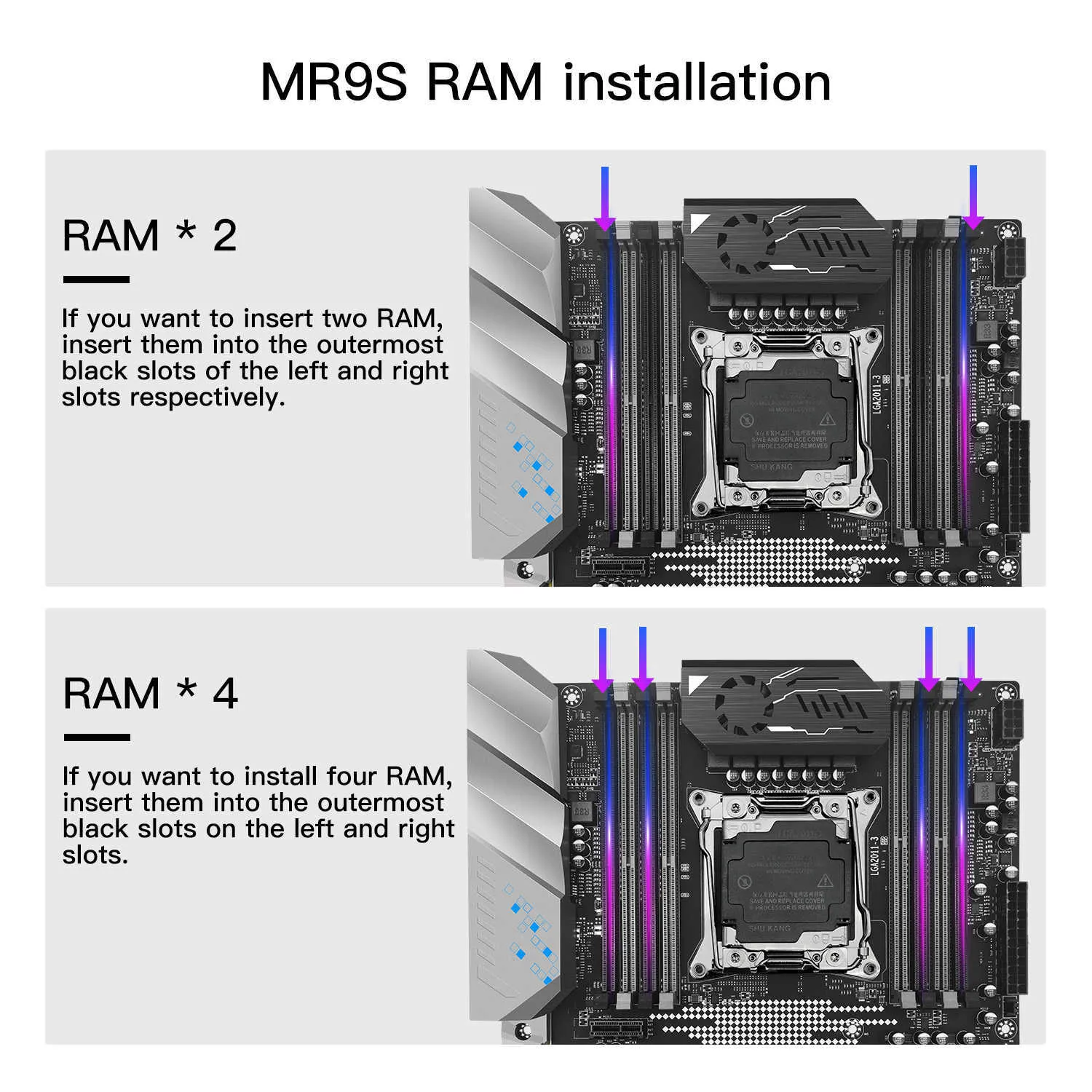 高性能マザーボードプロセッサRAMコンボセット、高度なX99マザーボード 