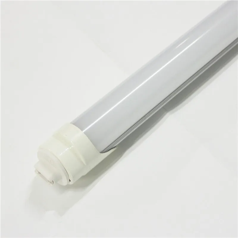 Tubes LED T8 160LM/W 2ft 3ft 4ft 22W AC85-265V FA8 Un luminaire à une seule broche PF0.9 SMD2835 Lampes fluorescentes de remplacement R17D Rotation 2 broches Ampoules linéaires 1200mm Clair