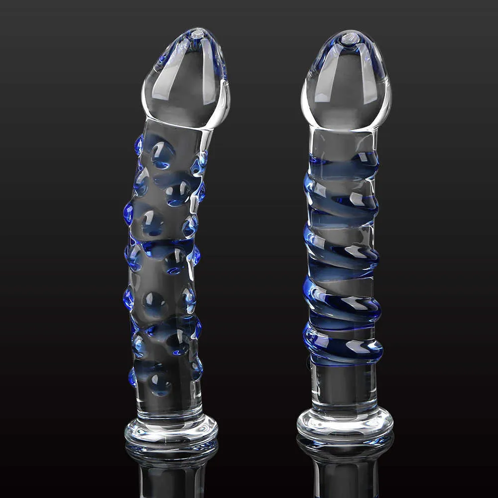 Olo Crystal Glass Dildos Female Masturbator Large Realistic Dildo Erotic Anal Butt Plug g Spot Sex Toys for Wo_voghion.com