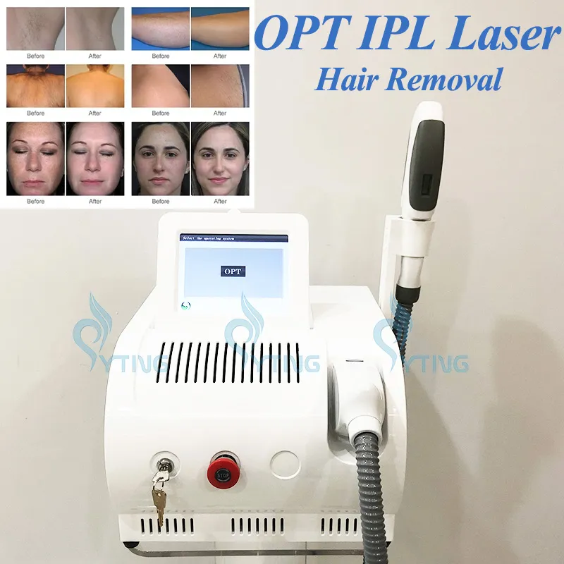 OPT IPL LASER Hårborttagningsmaskin Hudföryngring Pigment Acne Vaskulär terapi Skönhetsutrustning