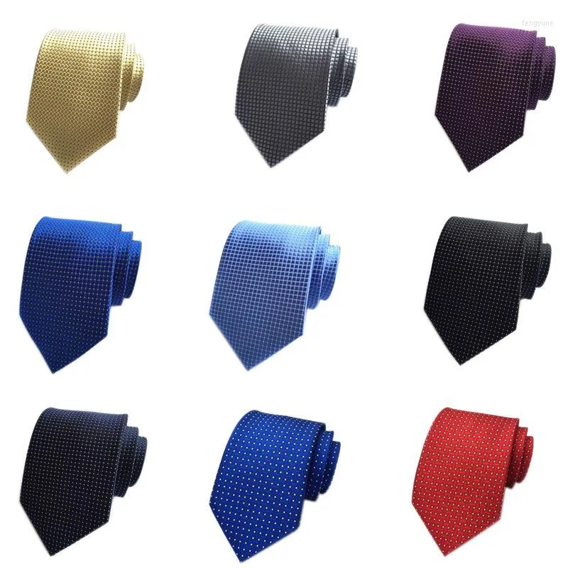 Bow Ties Men Silk Plaid Stropdassen Wedding Cravate Pour Homme Jacquard Woven Neck Tie Party Business Formal