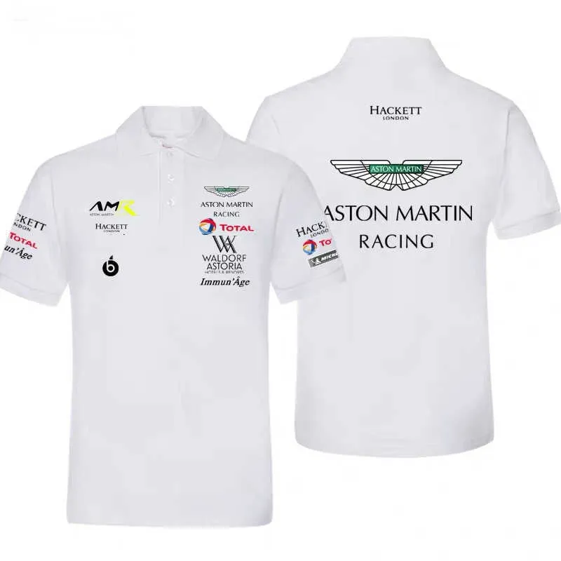 2023 F1 Team Formula One Polo للرجال Del Equipo Aston Martin Camiseta Wec Vettel Para Conductor Top Portivo Informal Ropa Viaje Al Air 1tgi