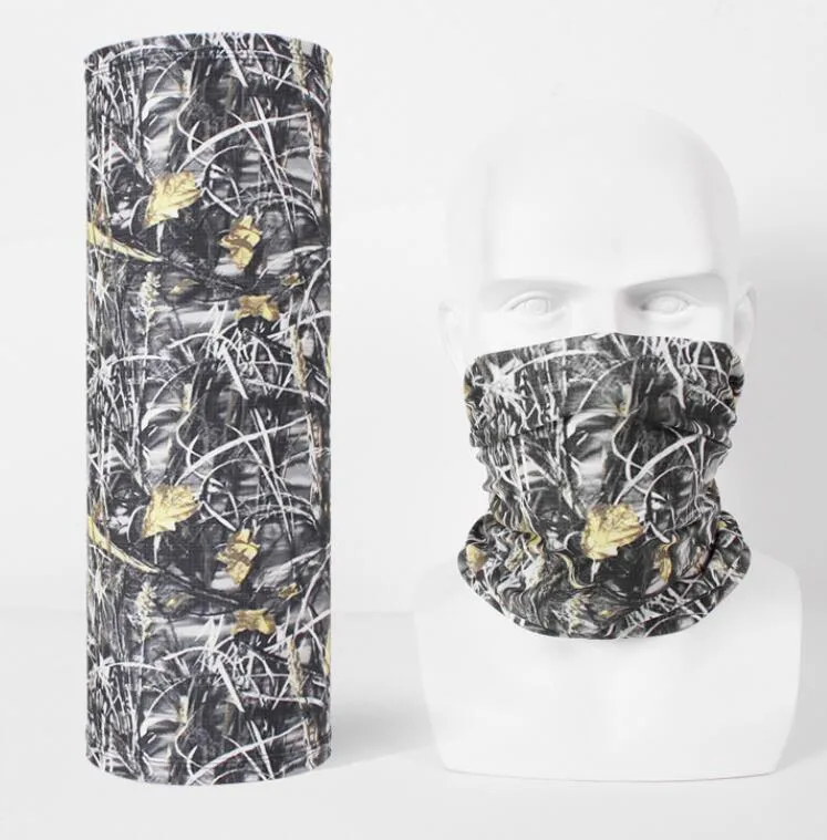 Nahtlose magische Schals, Bandana, halbes Gesicht, Grasmasken, Outdoor-Camouflage, Reit-Kopfbedeckung, Halstuch, Schlauchmaske