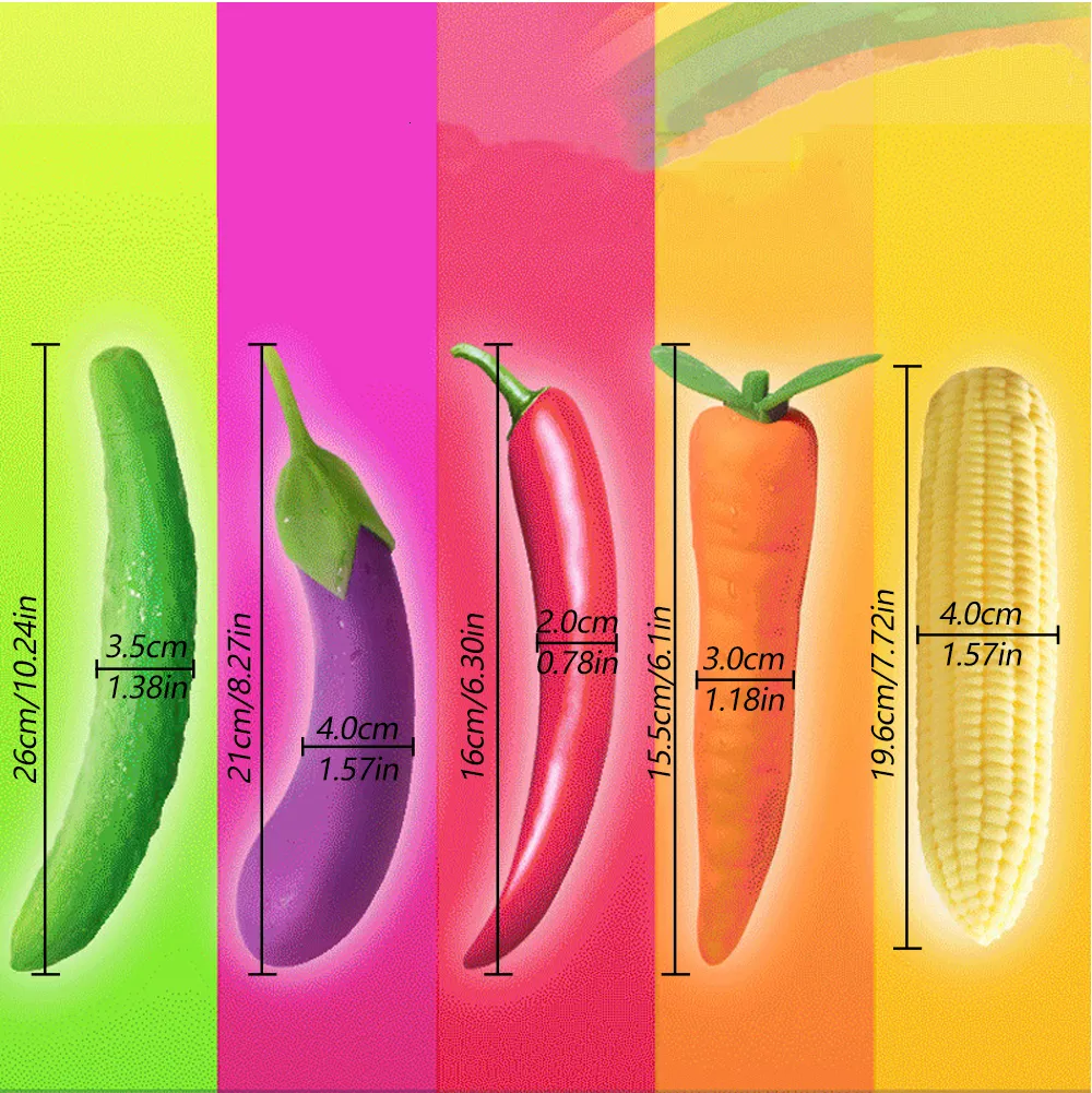 Giocattoli anali Vibratore vegetale Giocattolo del sesso Stimolatore del clitoride del punto G Massaggio Masturbatore femminile Prodotto del sesso_voghion.com