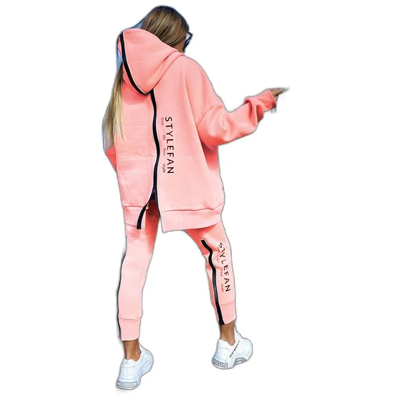 Pantaloni A Due Pezzi A Maniche Lunghe Da Donna Set Da Due Pezzi