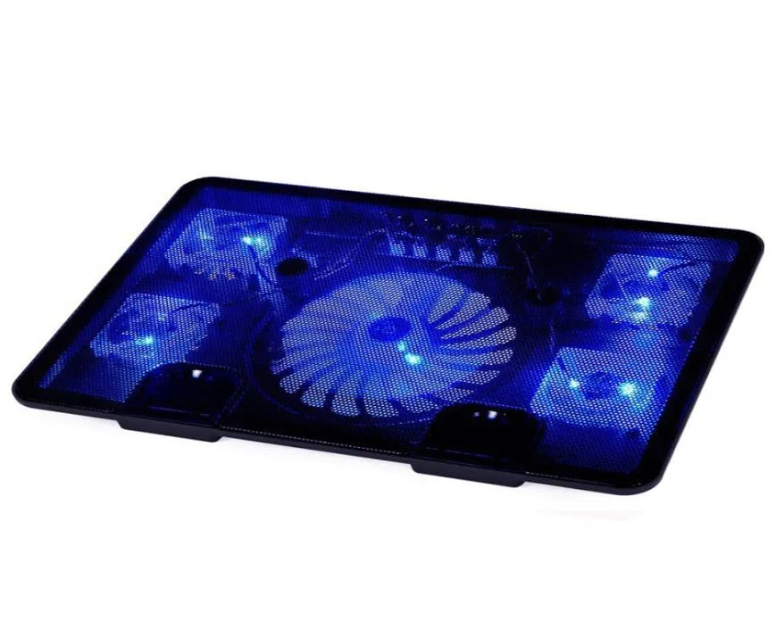 Laptop Cooler Cooling Pad mit Silence -LED -Lüfter 2 USB -Anschlussverstellbarer Notebook -Halter für MacBook Airpro 12 1737068781