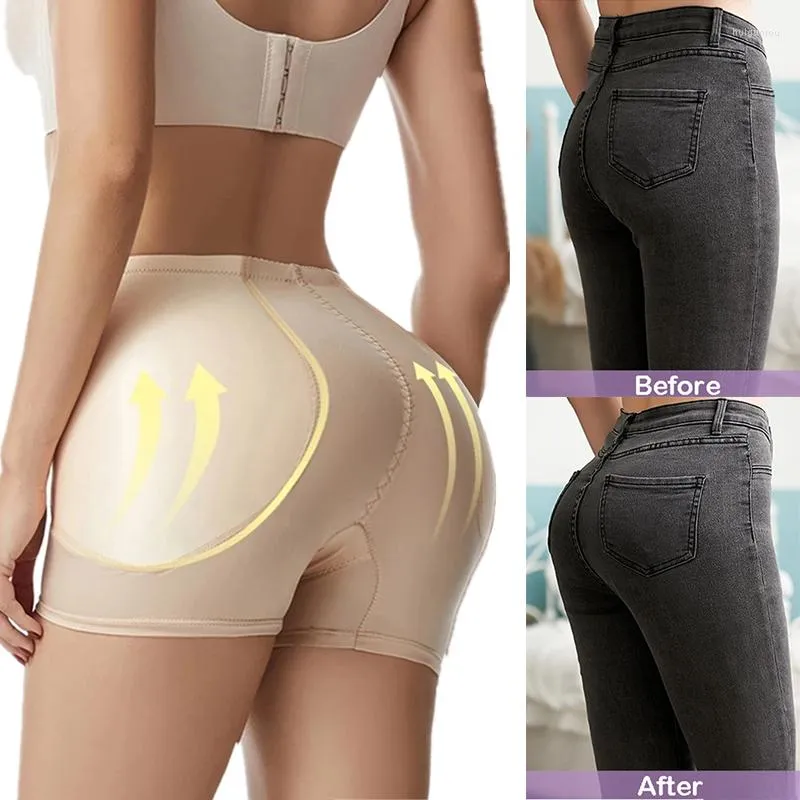 Shapers Femmes Sexy Bulifter Rembourré Hip Enhancer Shapewear Taille Haute Entraîneur Cuisse Plus Mince Corps Shaper Big Ass Pads Contrôle