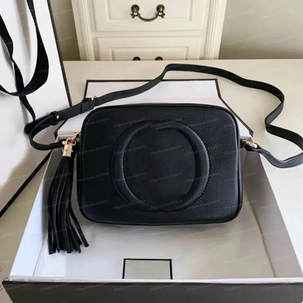Classic Luxurys Designer Bags Women Shoulder Bags Tassel Disco SOHO Leather Shopping Bag Cross body Handbags Crossbody Totes Purse Casual Wallets 22CM KS6899