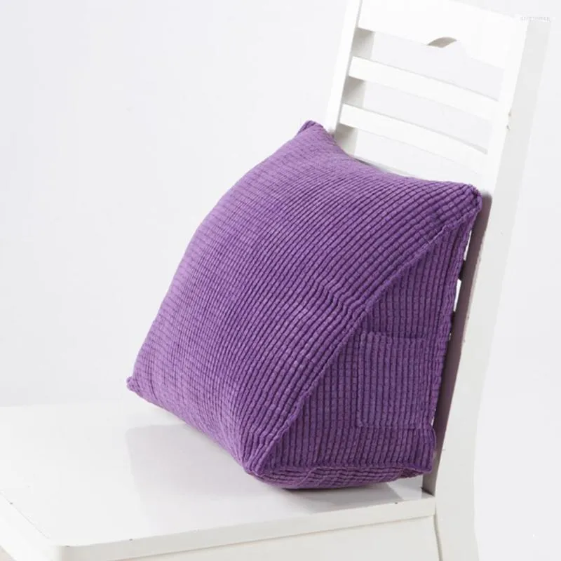 Travesseiro leitura de travesseiro Backrest Wedge Seat Lombar Pads para a cama Cadeira de escritório Rest Back Suporte Decoração de casa