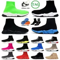 Speed Trainer Sock Shoes For Mens Womens Triple Black Lace-up Beige White Graffiti Red Blue Green Clear Sole Volt Running Sneakers Runner Outdoor