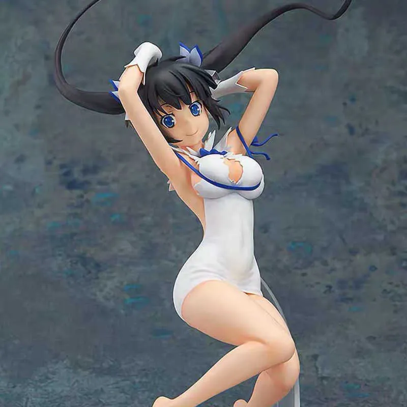 Action-leksaksfigurer Anime-figur är det fel att försöka plocka upp tjejer i en fängelsehåla Hestia 21cm Actionfigur modell Leksaker Collection Dockpresent T230105