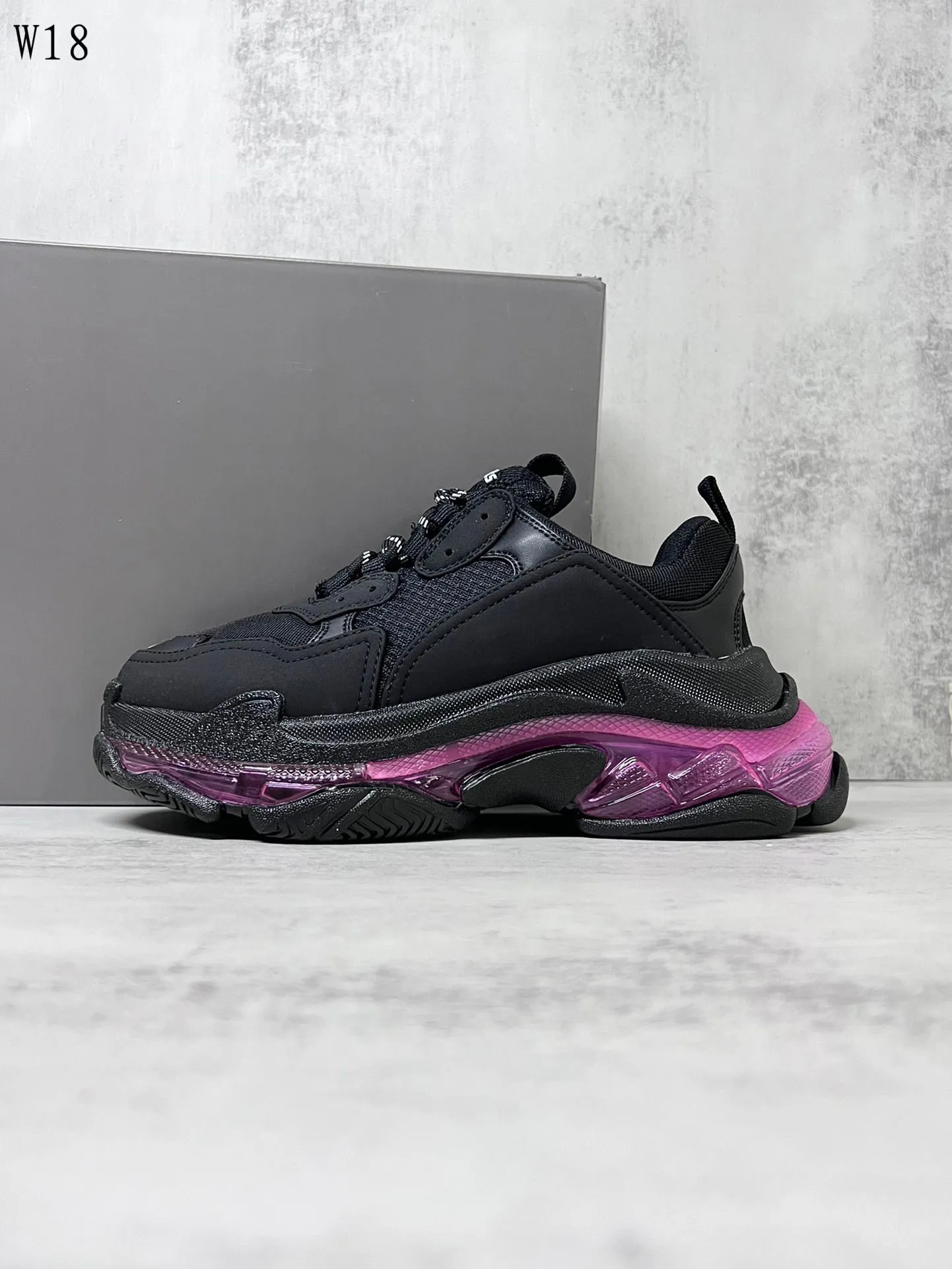 Balenciaga triple s black purple hot sale